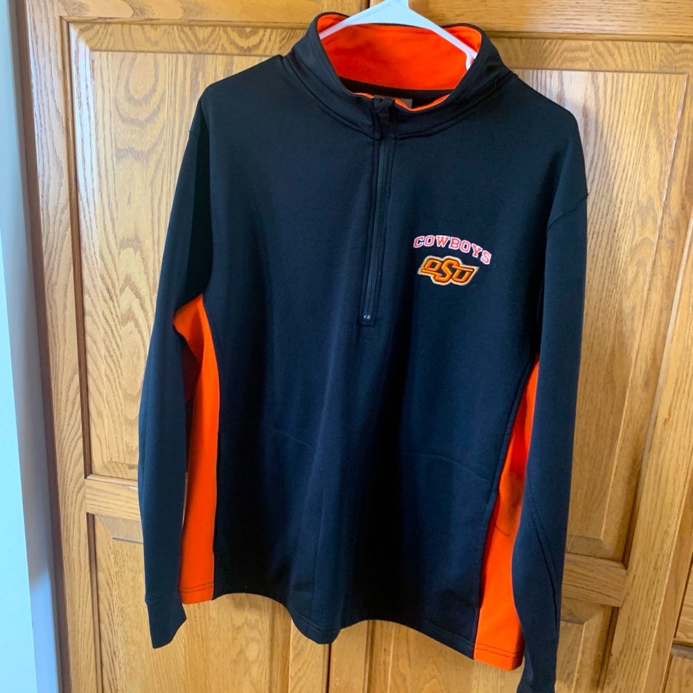 Black and Orange OSU Cowboys Pullover